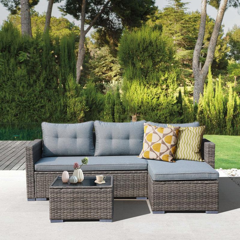 Wayfair Presious 350 - Person Patio Conversation Sets With Cushions