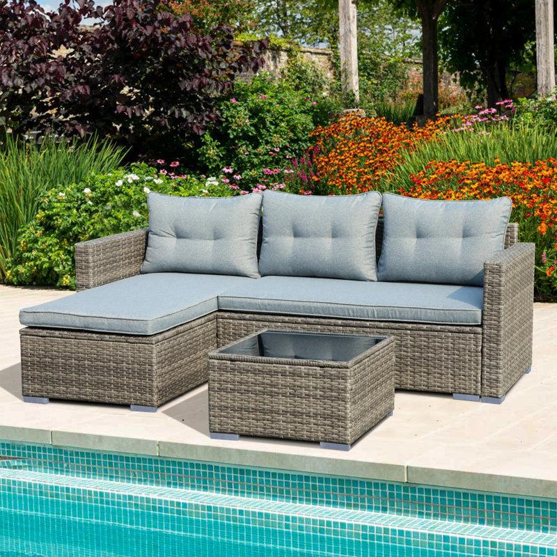 Wayfair Presious 350 - Person Patio Conversation Sets with Cushions