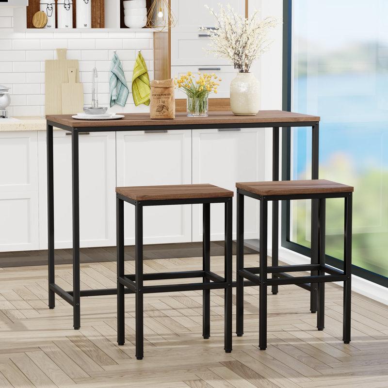 Wayfair Reitz 2 - Person Counter Height Dining Set (Set Of 3)