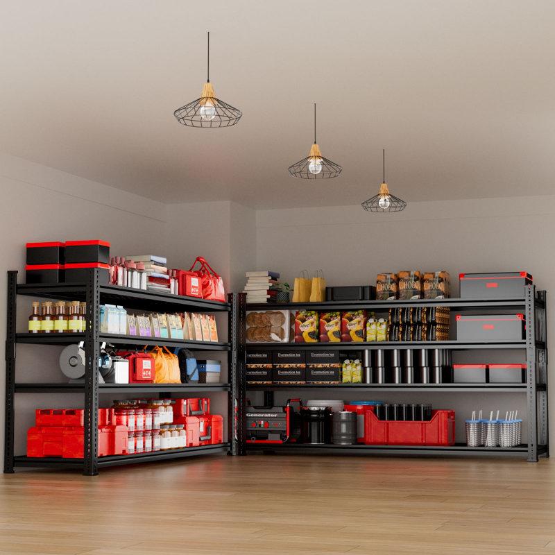 Wayfair Rikuto Adjustable Heavy Duty Metal Shelving Unit For Garage Pantry Storage Toolsheds Warehouses