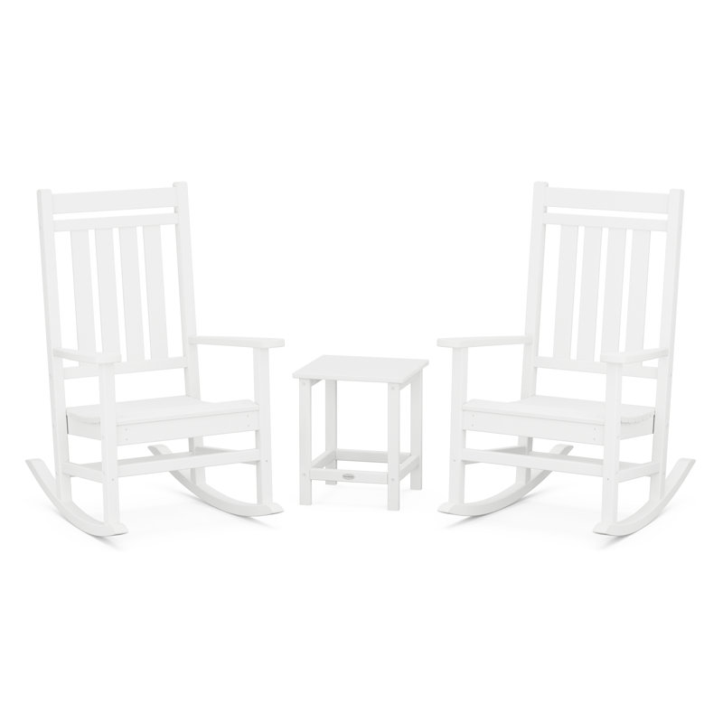 Wayfair Rocker Estate 3-Piece Rocking Chair Set with Long Island 18" Side Table