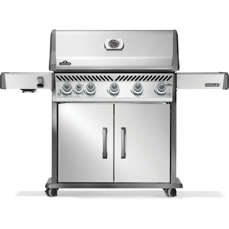 Wayfair Rogue PRO 625 5-Burner Grill With Infrared Side Burner And Stainless Steel Cooking Grids