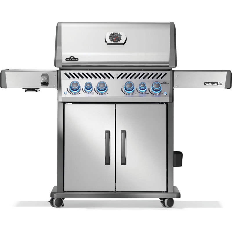 Wayfair Rogue® PRO-S 525 4-Burner Grill In Stainless Steel With Infrared Side And Rear Burner