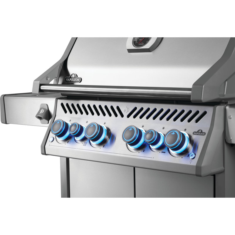 Wayfair Rogue® PRO-S 525 4-Burner Grill In Stainless Steel With Infrared Side And Rear Burner
