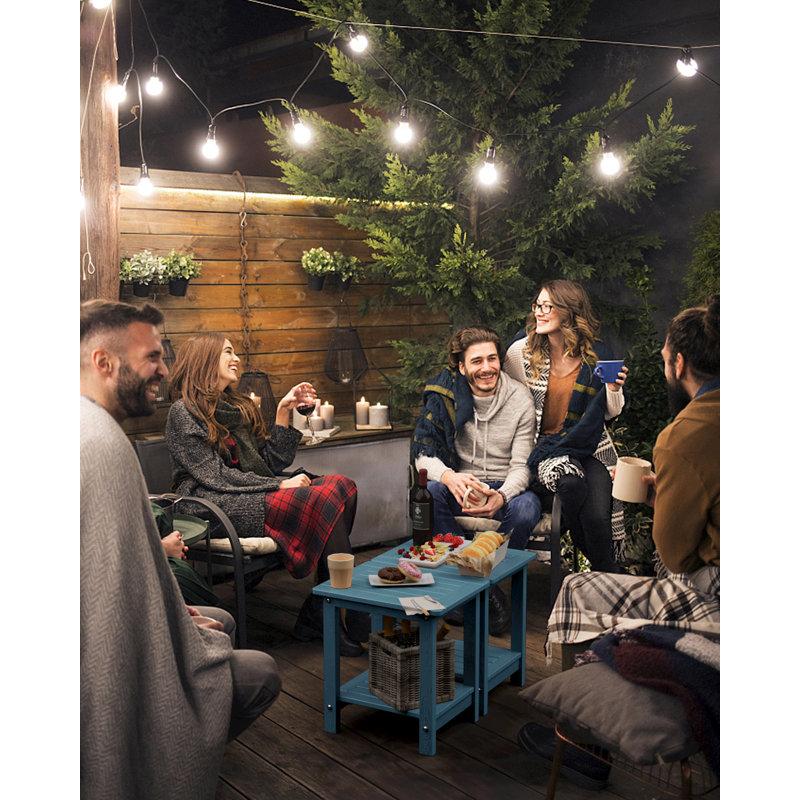 Wayfair Rosibel Rectangular 16.14'' L X 12.59'' W Outdoor Side Table