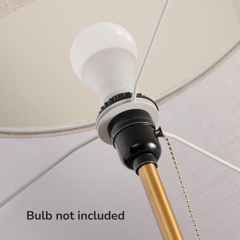 Wayfair Salcido Electroplated Traditional Solid Wood Floor Lamp