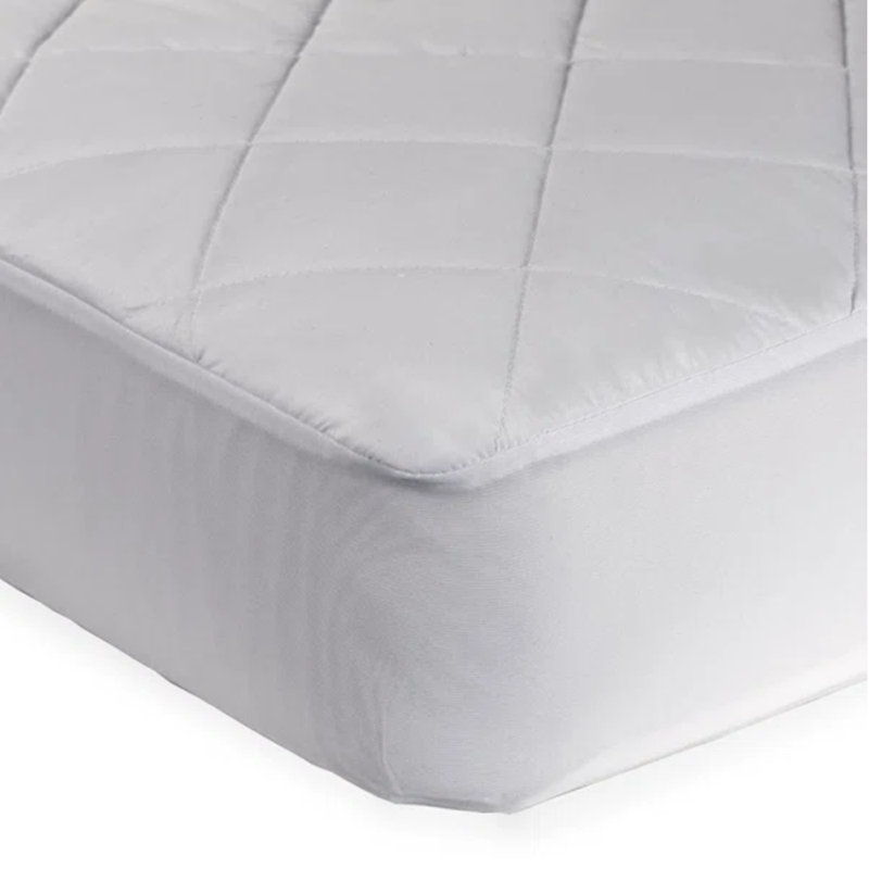 Wayfair Sealy Baby Cool Comfort Waterproof Fitted Baby Crib Mattress Protector Pad 52x28" - White