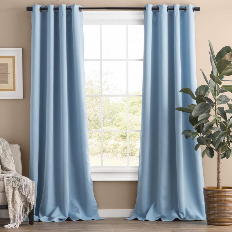 Wayfair Sevan Solid Thermal Grommet Curtain Panels (Set Of 2)