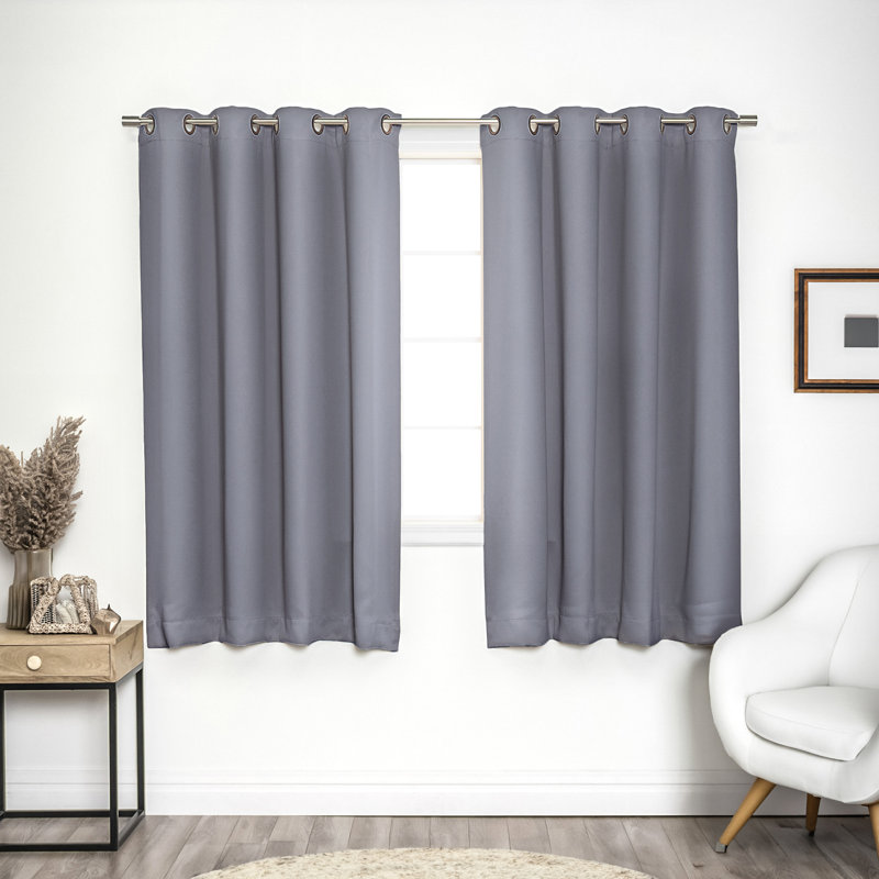 Wayfair Sevan Solid Thermal Grommet Curtain Panels (Set Of 2)