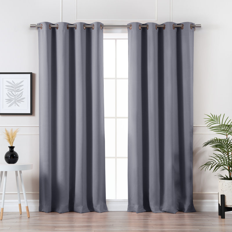 Wayfair Sevan Solid Thermal Grommet Curtain Panels (Set of 2)