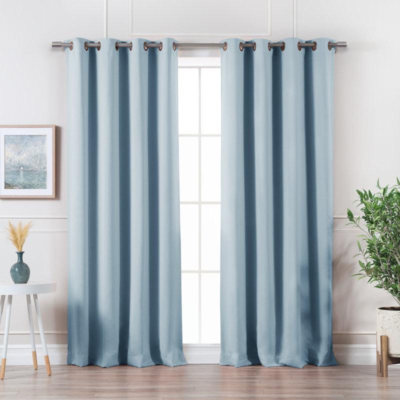 Wayfair Sevan Solid Thermal Grommet Curtain Panels (Set Of 2)