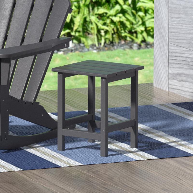 Wayfair Shavon All Weather Adirondack Outdoor HDPE Side Table
