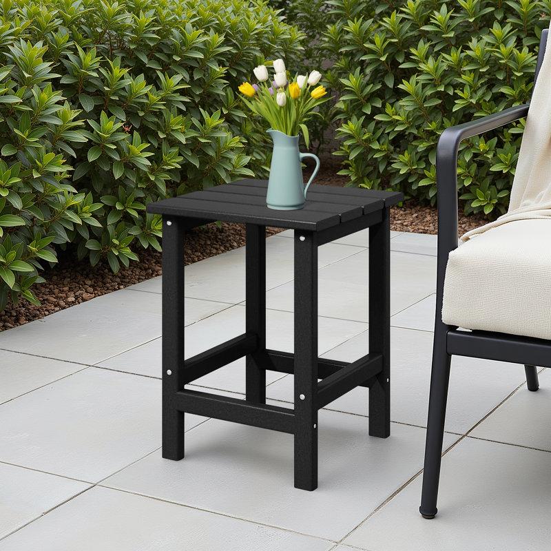 Wayfair Shavon All Weather Adirondack Outdoor HDPE Side Table