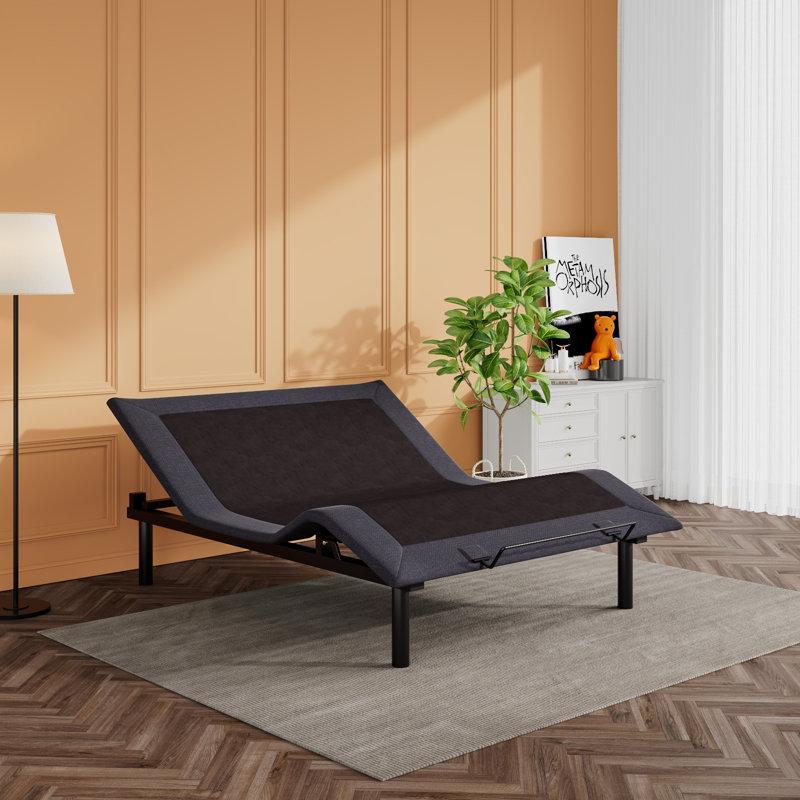 Wayfair Shreya Upholstered Adjustable Bed With Wireless Remote