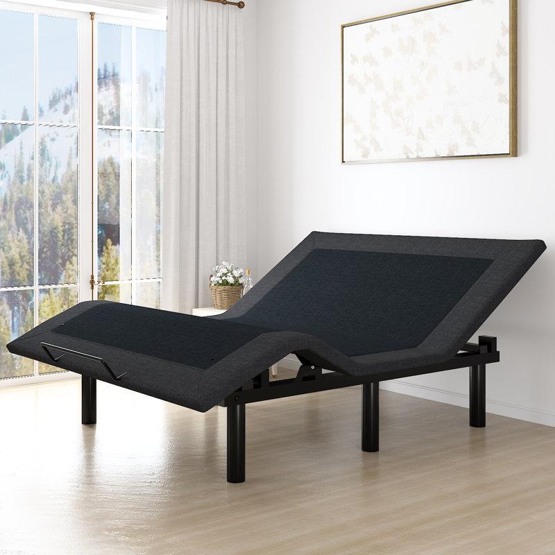 Wayfair Shreya Upholstered Adjustable Bed With Wireless Remote