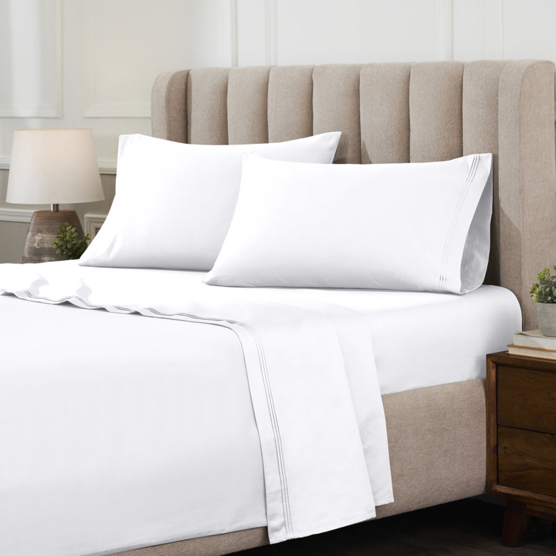 Wayfair Simba Egyptian Cotton Deep Pocket Solid Luxury 1000 Thread Count Sheet Set