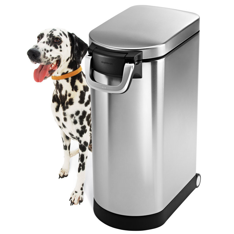 Wayfair Simplehuman Pet Food Storage Container Stainless Steel For Dog Food Cat Food And Bird Feed