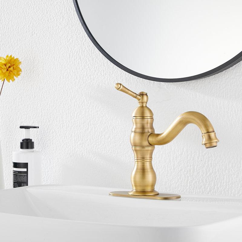 Wayfair Single-Hole Single-handle Bathroom Faucet With Drain Assembly 9315-ATI