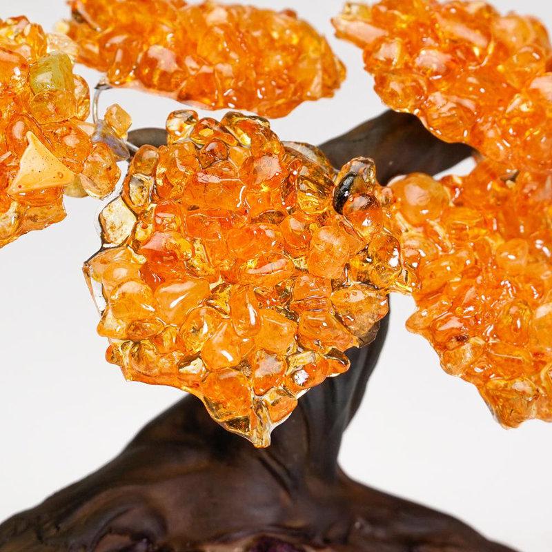 Wayfair Small Genuine Citrine Clustered Gemstone Tree On Amethyst Matrix (The Money Tree)
