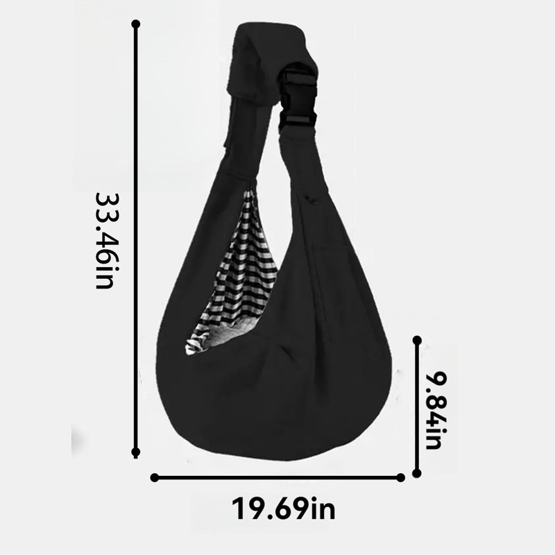 Wayfair Small Pet Sling Carrier Reversible Tote Bag For Outdoor Travel