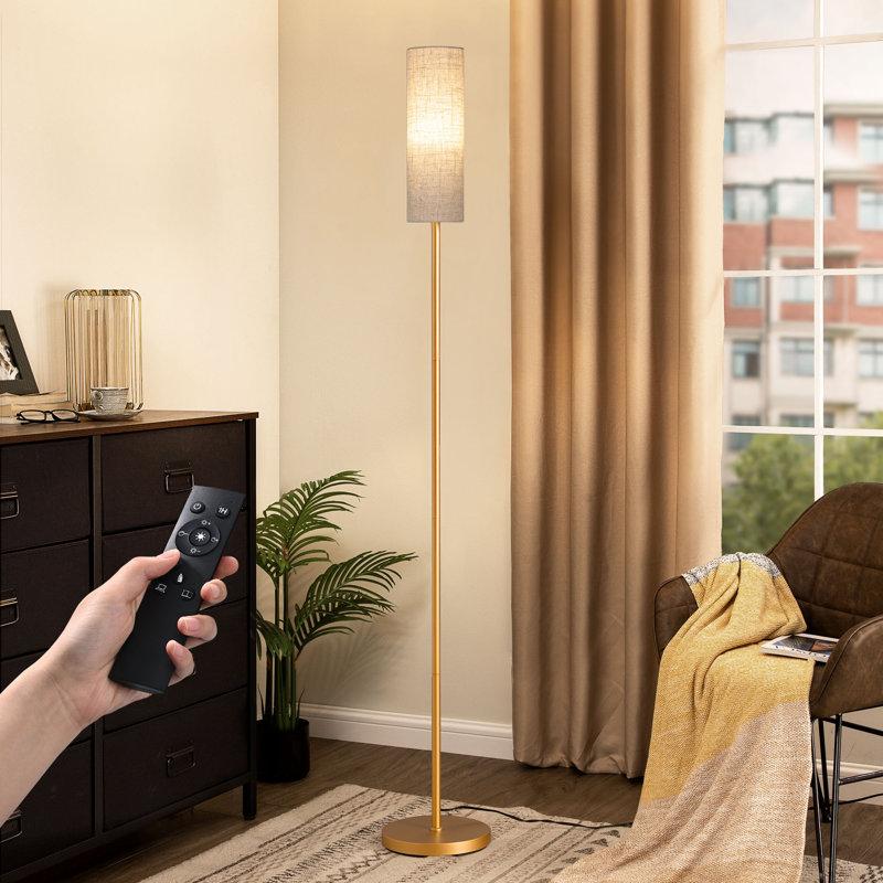 Wayfair Smathering 65'' Traditional Floor Lamp With Remote Control And Bulb Included