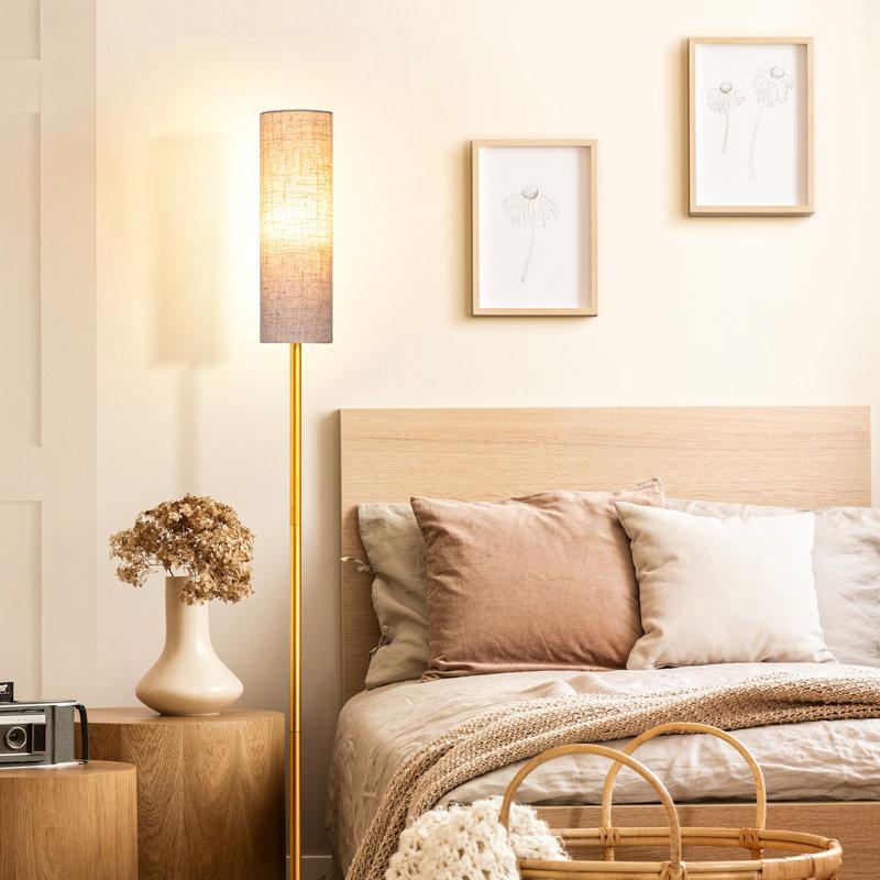 Wayfair Smathering 65'' Traditional Floor Lamp With Remote Control And Bulb Included