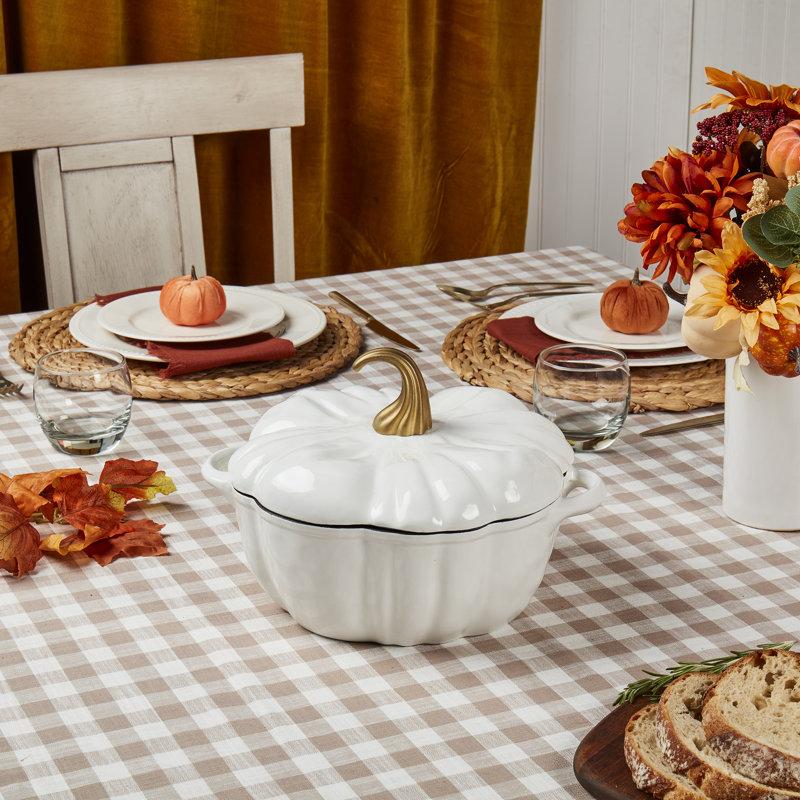 Wayfair Smith And Clark Cast Iron Pumpkin Figural Dutch Oven