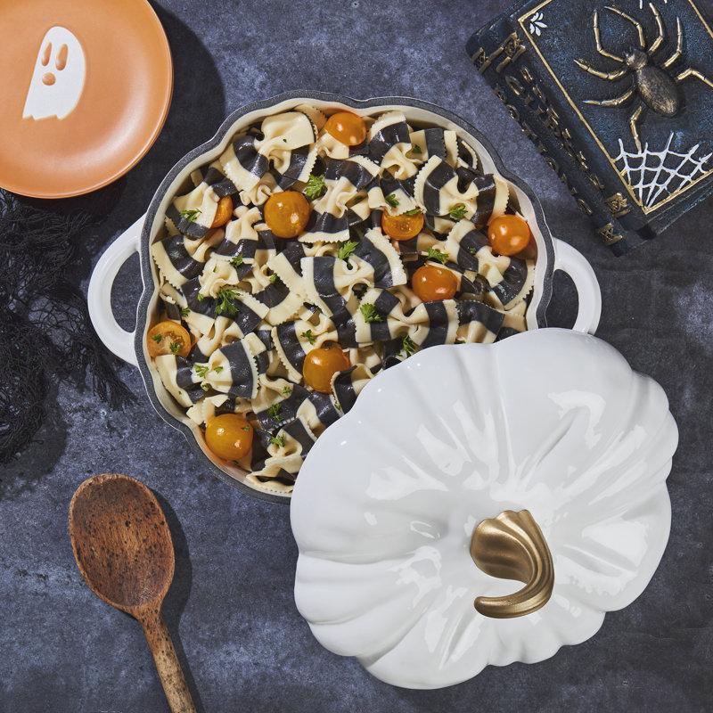 Wayfair Smith And Clark Cast Iron Pumpkin Figural Dutch Oven