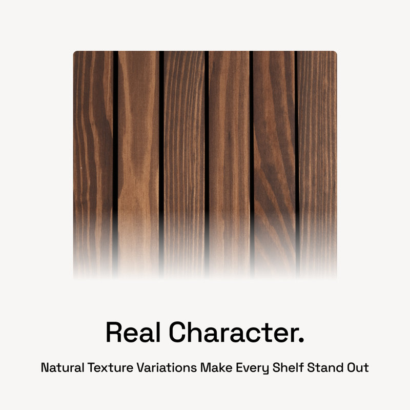 Wayfair Solid Wood Floating Shelves Wooden Shelves For Wall (Set Of 2)