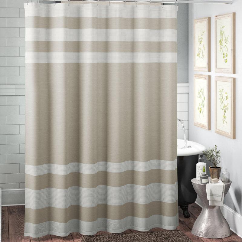 Wayfair Spa Waffle Shower Curtain With 3M Treatment