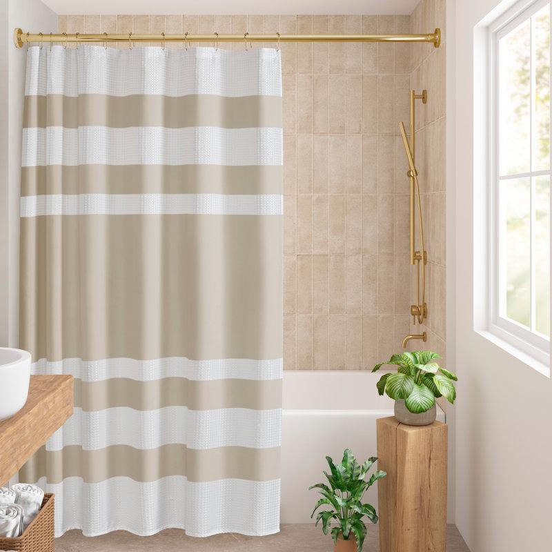 Wayfair Spa Waffle Shower Curtain With 3M Treatment