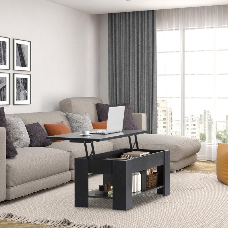 Wayfair Sparta Lift Top Extendable Coffee Table With Storage