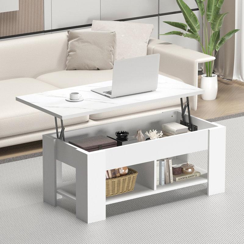 Wayfair Sparta Lift Top Extendable Coffee Table With Storage