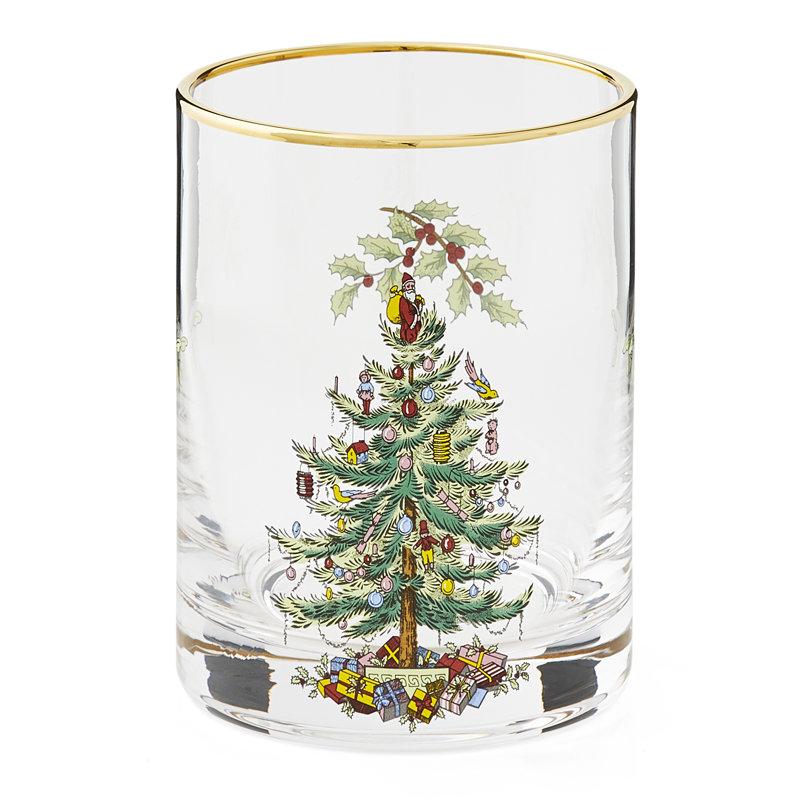 Wayfair Spode Christmas Tree Dof Glasses 14 Oz (Set Of 4)