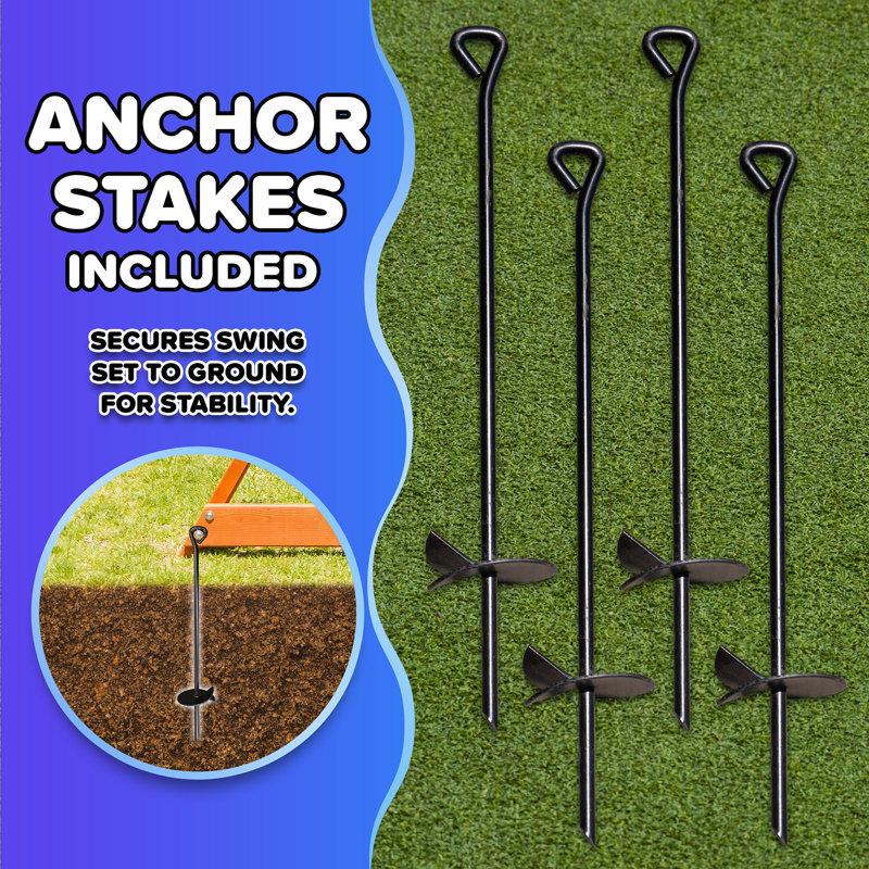 Wayfair Sportspower Sunnyslope Wooden Swing Set With Lifetime Warranty On 6' Double Wall Slide