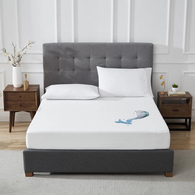 Wayfair Stearns and Foster Cooling Hypoallergenic and Waterproof Fitted Mattress Protector