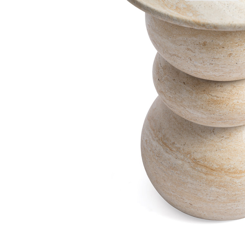 Wayfair Stephanos Effect Stool End Table Durable Weatherproof Indoor And Outdoor Side Table