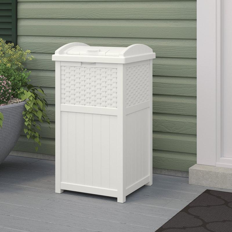 Wayfair Suncast 33 Gallon Manual Lift Trash Hideaway Container