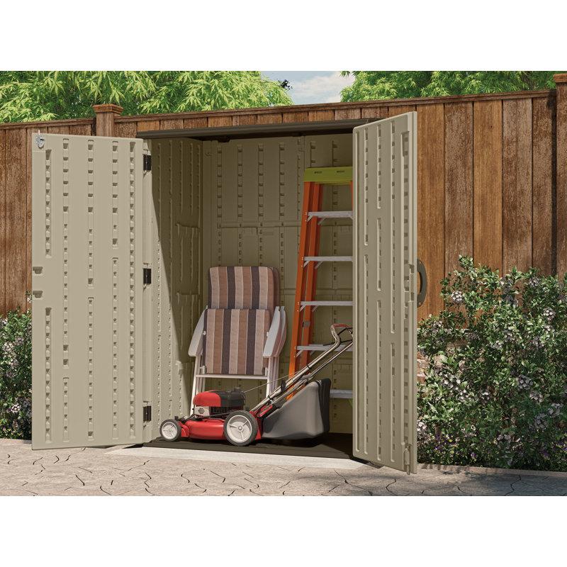 Wayfair Suncast 53 In. W X 32.5 In. D Resin Vertical Tool Shed
