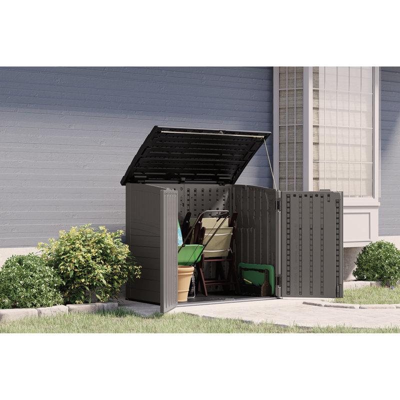 Wayfair Suncast Outdoor Resin Horizontal Storage Shed