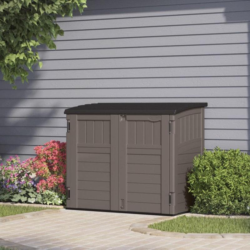 Wayfair Suncast Outdoor Resin Horizontal Storage Shed