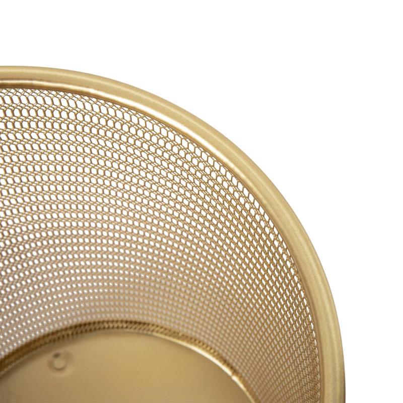 Wayfair Thomas Martha Stewart Mesh Metal Trash Can 4.5 Gallon Wastebasket For Office