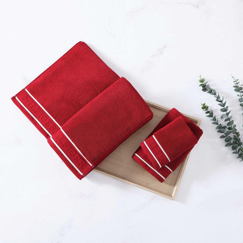 Wayfair Tommy Hilfiger Legacy Solid Cotton 6 Piece Towel Set
