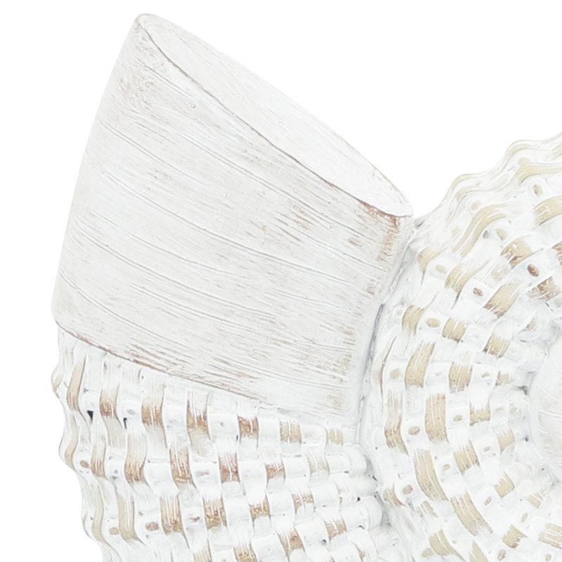 Wayfair Trish Ceramic Shell Figurine - Elegant Home Decor Accent Piece - 7" X 3" X 7"