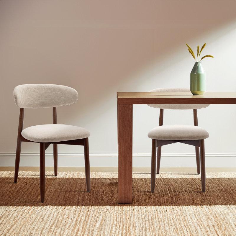 Wayfair Upholstered Solid Wood Dining Chair Side Chair (Set Of 2)