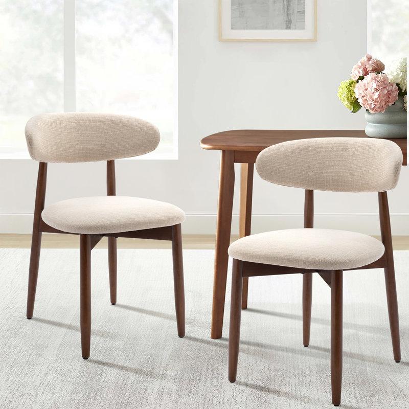 Wayfair Upholstered Solid Wood Dining Chair Side Chair (Set of 2)