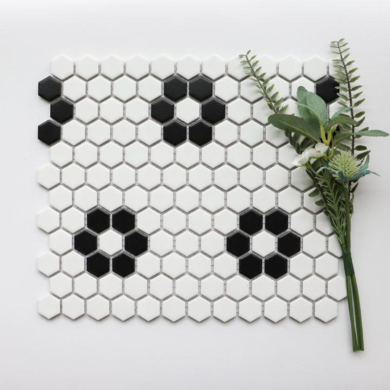 Wayfair Value Series 1“ X 1" Porcelain Honeycomb Mosaic Wall & Floor Tile