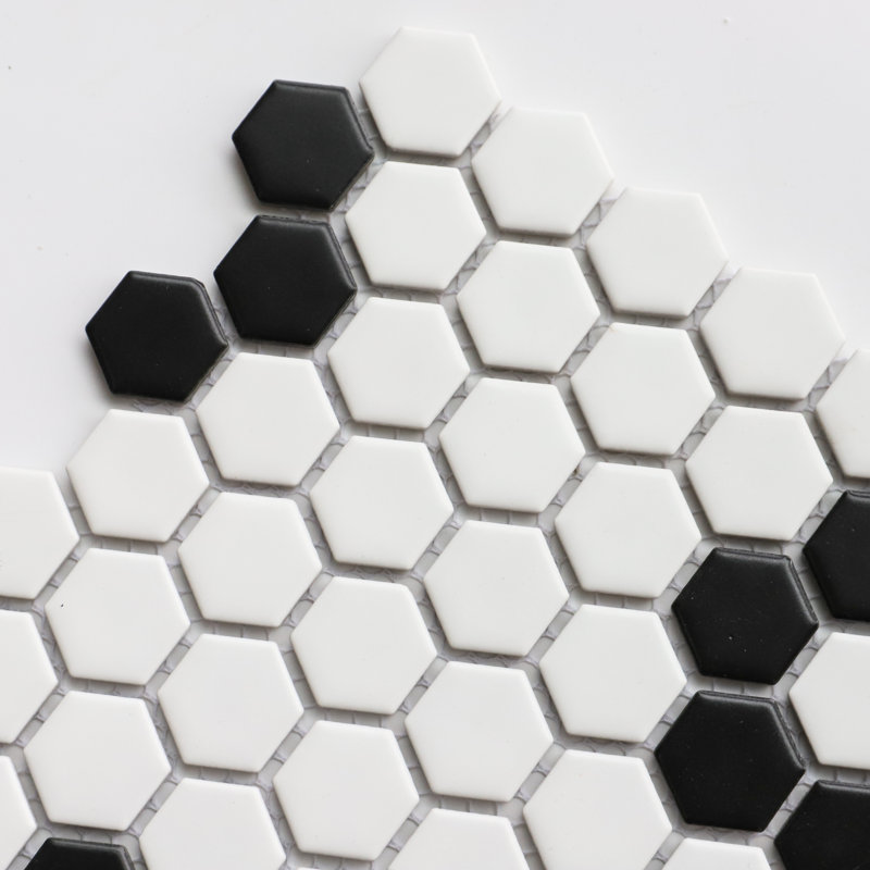 Wayfair Value Series 1“ X 1" Porcelain Honeycomb Mosaic Wall & Floor Tile