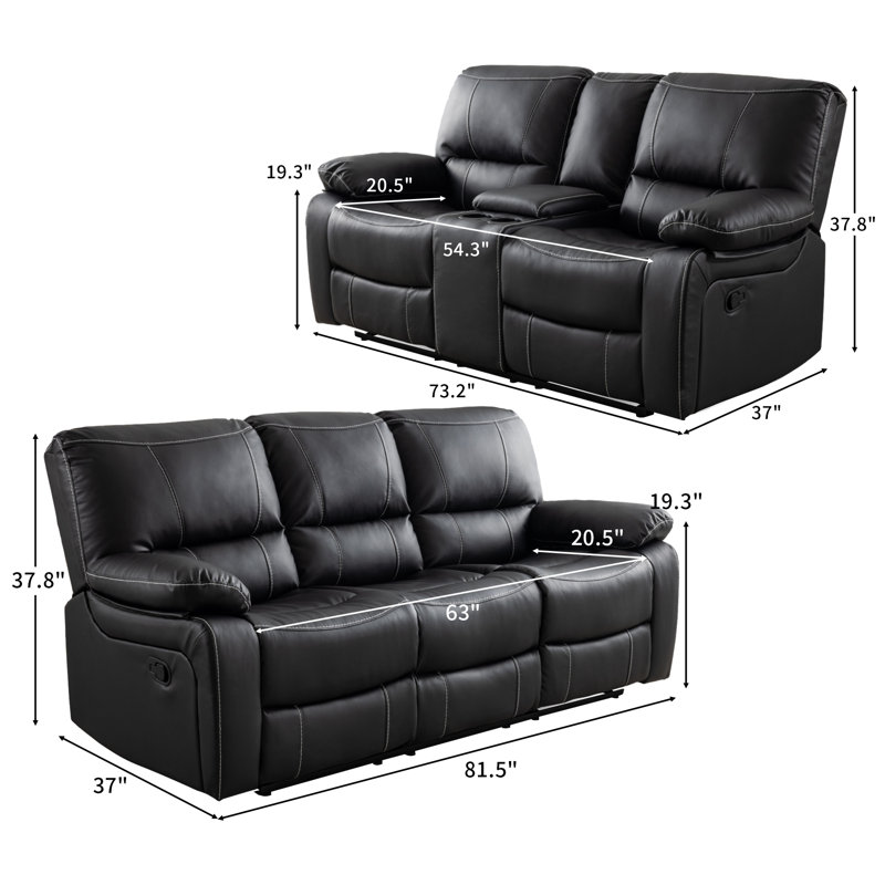 Wayfair Vandon 2 - Piece Faux Leather Living Room Set