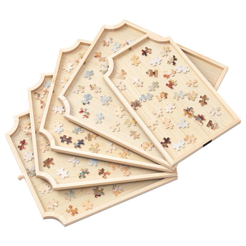 Wayfair VEVOR 1500 Piece Rotating Puzzle Board With 5 Drawers And Cover